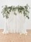 Wisteria Garland Hanging Flowers, 5.9 FT Full White Silk Artificial Wisteria Fake Wedding Arch Decorations Ceremony Backdrop for Wedding Home Party Indoor Outdoor Decor
